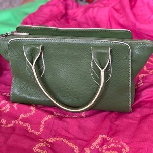Green Cole Haan Leather Shoulder Purse